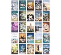 Edition Seidel Juego de 25 tarjetas postales de vida y momentos con frases - Tarjetas con texto - Regalo, amor, amistad, vida, motivación, tarjetas de cumpleaños imágenes en inglés