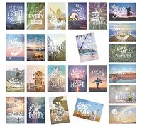 Edition Seidel Juego de 25 tarjetas postales de vida y momentos con refranes - Tarjetas con texto - Regalo - Idea de decoración, amor, amistad, vida, motivación, tarjetas de cumpleaños divertidas,