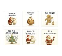 Edition Seidel Juego de 6 exclusivas tarjetas de Navidad cuadradas premium con sobre. Tarjetas dobles/plegables con sobre. Tarjeta postal de Navidad