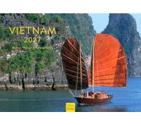 Edition Seidel Premium calendario Vietnam 2027 Formato DIN A3. Calendario de pared alemán Asia Hanói ciudad imperial templo acantilados kársticos bahía de Halong mar costa Mario Weigt