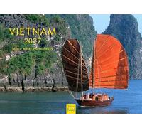 Edition Seidel Premium calendario Vietnam 2027 Formato DIN A5. Calendario de pared alemán Asia Hanói ciudad imperial templo acantilados kársticos bahía de Halong mar costa Mario Weigt