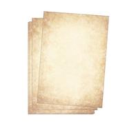 Edition Seidel Premium - Papel de carta vintage (25 hojas, DIN A4, 120 g/m², diseño medieval, papel para manualidades, aspecto similar al papel de pergamino)