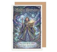 Edition Seidel Premium Tarjeta de felicitación de cumpleaños con sobre. Saludo Happy Birthday para mujer él ella amigo niña niño (G4039 SW026)