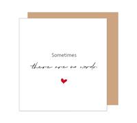 Edition Seidel Tarjeta de condolencia cuadrada premium con sobre, tarjeta de condolencia con texto en inglés con texto en alemán "In stiller Trauer Beileid stille Anteilnahme Abschied herzliches