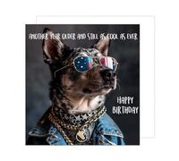 Edition Seidel Tarjeta de cumpleaños cuadrada premium con sobre, tarjeta de felicitación Happy Birthday Billet Animal Tarjeta Niños Hombre Mujer Cool Perro Humor Divertid