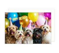Edition Seidel Tarjeta de cumpleaños premium con sobre, tarjeta de felicitación de animales, Billet, cumpleaños, Happy Birthday Hombre Mujer Cool Perros Humor Divertida (