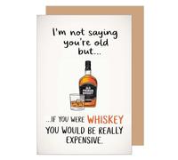 Edition Seidel Tarjeta de cumpleaños premium con sobre, tarjeta de felicitación, tarjeta de felicitación con texto en alemán "Happy Birthday Mann Frau Whiskey Funny (G3669 SW024)