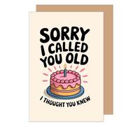 Edition Seidel Tarjeta de cumpleaños premium con sobre, tarjeta de felicitación, tarjeta de felicitación, tarjeta de cumpleaños, tarjeta de cumpleaños, para hombre, mujer, novio, novia, pastel humor