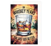 Edition Seidel Tarjeta de cumpleaños premium con sobre, tarjeta de felicitación, tarjeta de felicitación, tarjeta de cumpleaños, tarjeta de cumpleaños, para hombre, mujer, novio, novia, whisky