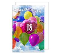 Edition Seidel Tarjeta de felicitación de 18º cumpleaños con sobre (GZ330-18 SW022)