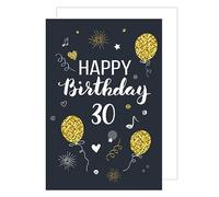 Edition Seidel Tarjeta de felicitación de 30 cumpleaños tamaño XXL con sobre, formato DIN A4, tarjeta de felicitación de cumpleaños, tarjeta de felicitación, tarjeta de felicitación de cumpleaños para