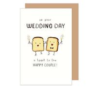 Edition Seidel Tarjeta de felicitación de boda con sobre de papel kraft, tarjeta de felicitación de boda, tarjeta de felicitación de matrimonio Just Married Wedding pareja de novios