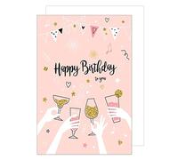 Edition Seidel - Tarjeta de felicitación de cumpleaños con sobre, diseño de hombre y mujer (G2954 SW022)