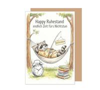 Edition Seidel Tarjeta de felicitación premium con sobre, tarjeta de jubilación, tarjeta de felicitación, refranes, pensión, tiempo libre, todo lo bueno, colega colega hombre mujer (R170 SW026)