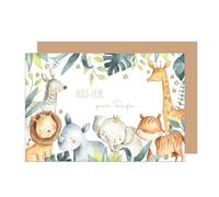 Edition Seidel Tarjeta de felicitación premium para bautizo con sobre, tarjeta de felicitación para bautizo (ET178 SW024)