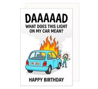 Edition Seidel Tarjeta de felicitación premium para cumpleaños con sobre. Tarjeta de felicitación de cumpleaños tarjeta de felicitación hechizo inglés feliz cumpleaños para papá papá hombre divertido