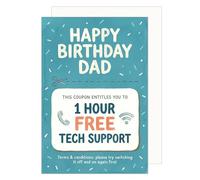 Edition Seidel Tarjeta de felicitación premium para cumpleaños con sobre. Tarjeta de felicitación de cumpleaños tarjeta de felicitación hechizo inglés feliz cumpleaños para papá padre hombre humof