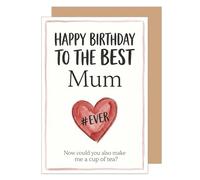 Edition Seidel Tarjeta de felicitación premium para cumpleaños con sobre. Tarjeta de felicitación de cumpleaños tarjeta de felicitación hechizo Inglés Feliz cumpleaños para la mejor mamá madre esposa