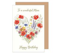 Edition Seidel Tarjeta de felicitación premium para cumpleaños con sobre. Tarjeta de felicitación de cumpleaños tarjeta de felicitación hechizo inglés feliz cumpleaños para gran mamá madre mujer