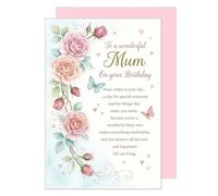 Edition Seidel Tarjeta de felicitación premium para cumpleaños con sobre. Tarjeta de felicitación de cumpleaños tarjeta de felicitación hechizo inglés feliz cumpleaños para gran mamá madre esposa