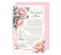 Edition Seidel Tarjeta de felicitación premium para cumpleaños con sobre. Tarjeta de felicitación de cumpleaños tarjeta de felicitación hechizo inglés feliz cumpleaños para gran mamá madre mujer