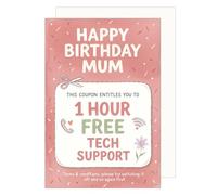 Edition Seidel Tarjeta de felicitación premium para cumpleaños con sobre. Tarjeta de felicitación de cumpleaños tarjeta de felicitación hechizo Inglés Feliz cumpleaños para mamá madre esposa Funny