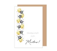 Edition Seidel Tarjeta de felicitación premium para examen aprobado con sobre, tarjeta de felicitación, refranes, maestro, estudio, universidad, éxito, celebración, hombre y mujer (PR172 SW026)