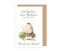 Edition Seidel Tarjeta de felicitación premium para jubilación con sobre, tarjeta de jubilación, tarjeta de felicitación, refranes, pensión, tiempo libre, diversión, aventura, colega colega hombre