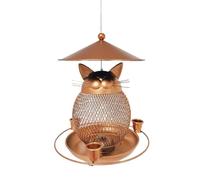 Editor de cebo para pájaros, alimentador para,Alimentador de alimentos para gatos a prueba de fugas para gorriones - Contenedor de cebo multifuncional para pájaros con orificio de drenaje