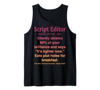 Editor de guiones Camiseta sin Mangas