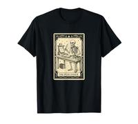 Editor Tarot Card Halloween Spooky Gothic News Periodista Camiseta