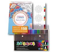 Editorial GEU Libro Mandalas Colorear Adultos con Rotuladores | Cuaderno Pintar Adultos Con Mandalas