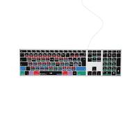 Editors Keys Logic Pro - Teclado compatible con AB10 Core - USB-C con cable - Retroiluminado - Más de 150 atajos codificados por colores - Solo Mac - Diseño inglés del Reino Unido/Euro