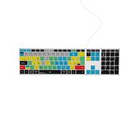 Editors Keys Teclado compatible con Adobe Premiere Pro AB10 Core - USB-C con cable - Retroiluminado - Más de 100 accesos directos codificados por colores - Mac y PC - Reino Unido/Euro Inglés Diseño