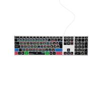 Editors Keys Teclado compatible con DaVinci Resolve AB10 Core - USB-C con cable - Retroiluminado - Más de 150 atajos codificados por colores - Mac y PC - Diseño inglés del Reino Unido/Euro (Windows