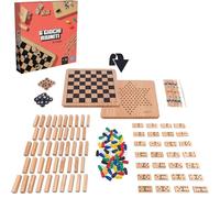 Editrice Giochi Juegos de Mesa Clásicos, Set de 6 Juegos de Madera