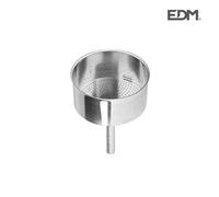 EDM Embudo para cafetera 00675 – 6 tazas, D 6.5 cm, multicolor