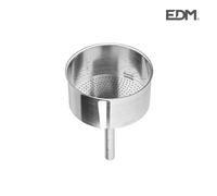 EDM Embudo para cafetera 00676, 9 tazas, D 7,5 cm, Multicolor