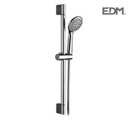 Edm 01147 barra baño con flexo y mando de ducha, plateado, 680 x 61.6