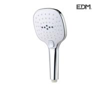 Edm 01332 mango de ducha square con 3 funciones, cromado