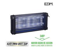 EDM Mata insectos eléctrico 06522 con tubos UV, multicolor, 2x10W
