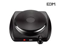 Placa Eléctrica Portátil 1 Zona EDM - 1400W - Negra - 07658