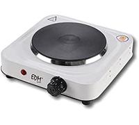 Edm 07662 cocina eléctrica 1 fuego, 1500 w, gris