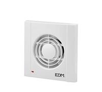 EDM Ø118 mm 180M3 08405 Extractor de Aire 16W con Temporizador, D 118 mm, Multicolor, 16 W, 1 Liter, 44 Decibelios, Polyester