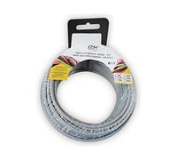EDM 28474 Carrete Cablecillo Flexible Libre-Halógenos, Gris, 2.5 Mm, 25 M, Gris