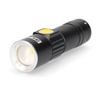 EDM 36388 Mini Linterna con Zoom 1 Led 120 Lumens Recargable con Usb y Bateria de Litio Incluida, Multicolor, 60 m