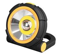 Edm 36402 Linterna Led con 2 Potencias y Luz de Emergencia, 150 Lumens, Negro, Normal