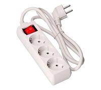 EDM 41043 Base Multiple 3 Tomas T/Tl con Interruptor, Multicolor, 3 m