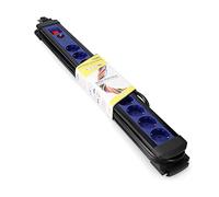 EDM 41821 Base Multiple 10 Tomas con Protector+Interruptor, Multicolor, 3 m