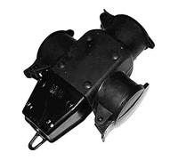 EDM 42125 Triple Goma Aéreo con Tapa, Negro, 350 Gr